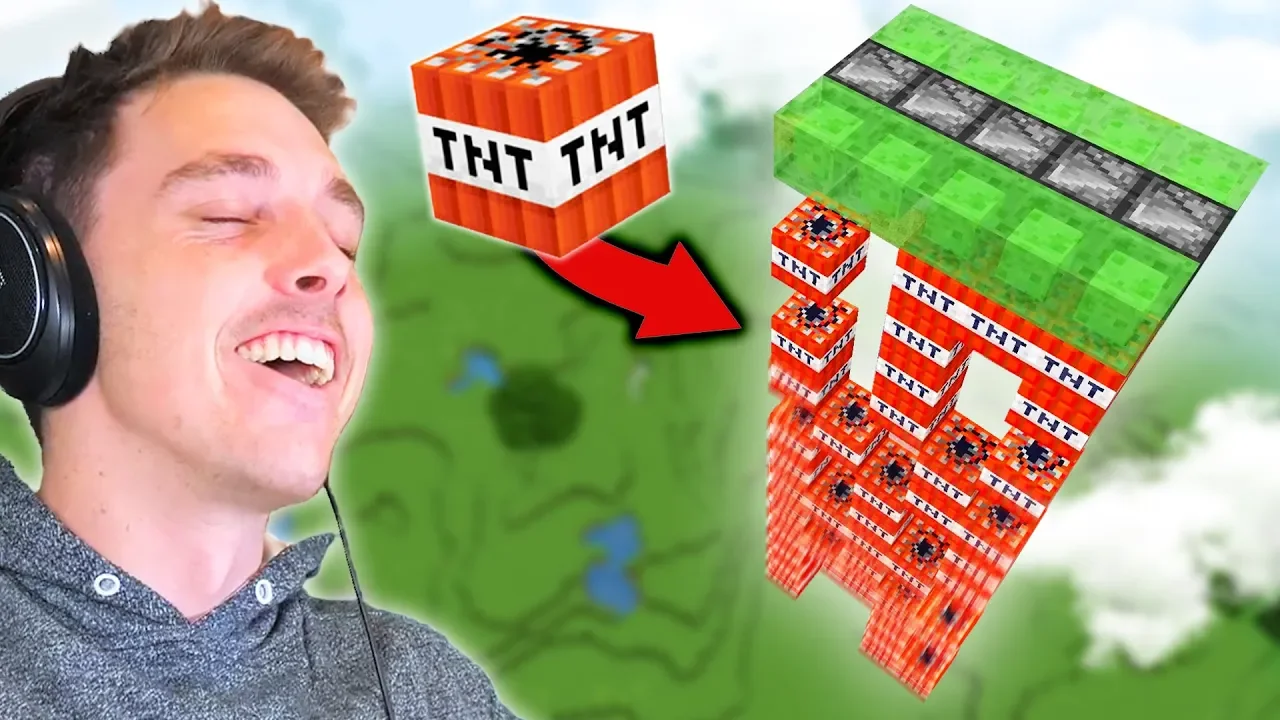 I built a TNT CANNON in Minecraft (part 7)