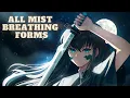 All Forms Of Mist Breathing Compilation Demon Slayer Tokito Muichiro