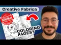 How To Use Creative Fabrica to create Coloring Books for AMAZON KDP
