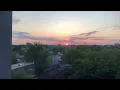 The beautiful sunset in Jersey City NJ