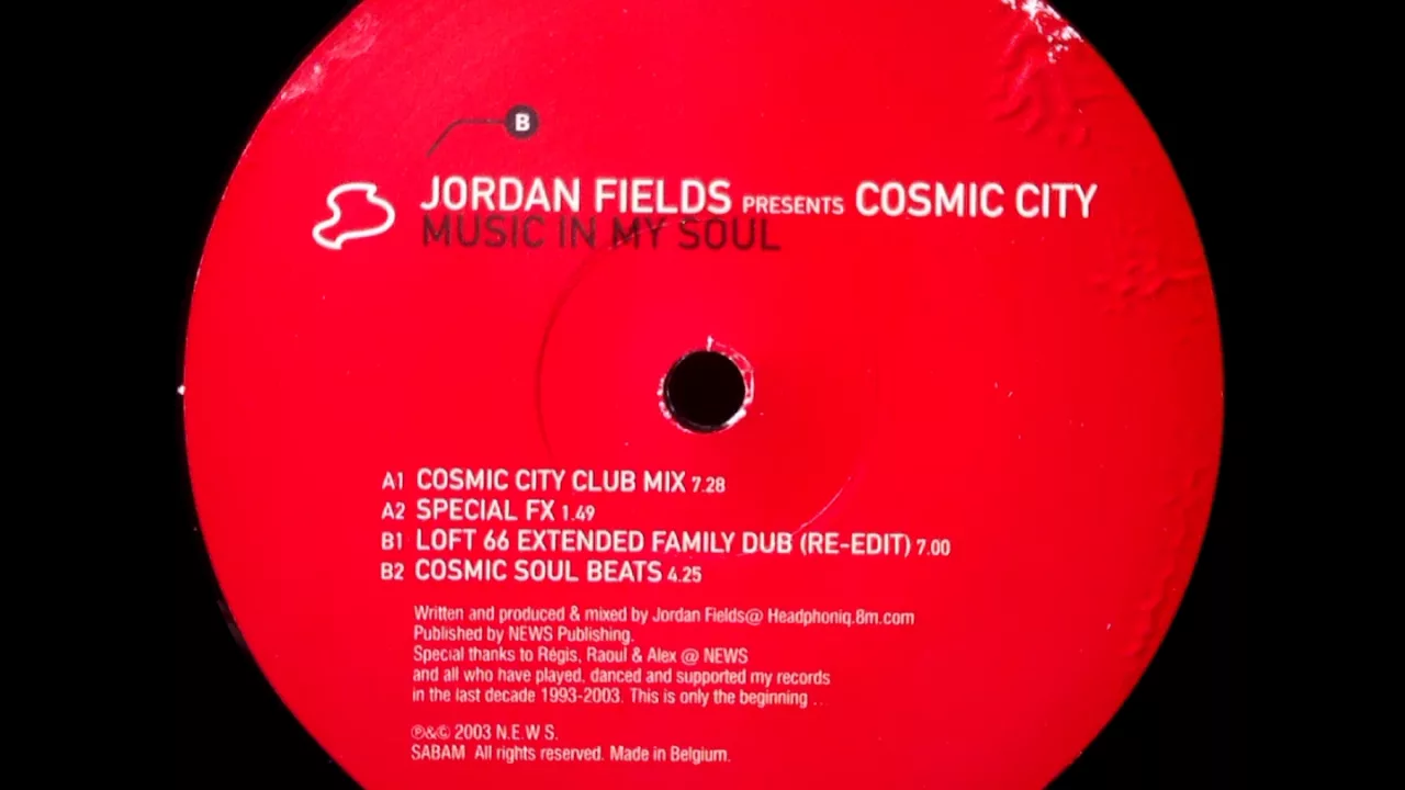 Jordan Fields Presents Cosmic City - Music Is My Soul (Cosmic Soul Beats)