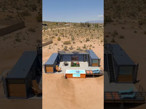 This Family Home Is Built from 3 Shipping Containers #shorts