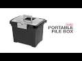 Sterilite Portable File Box