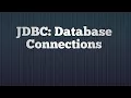 3 JDBC Database Connections