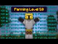 The SIMPLEST Way to Level up Farming FAST Hypixel Skyblock