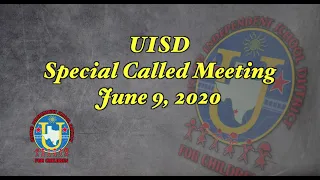 Special Called Meeting June 9 2020