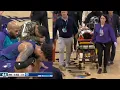 Jaylen Wells stretchered off court after scary fall onto head after dunk vs Hornets