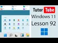 Windows 11 Tutorial - Lesson 92