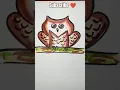 Download Lagu how to draw owl🦉🤩 (M=owl) #easydraw #quickdrawing #tricks #owl