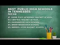 Best public high schools in Tennessee according to Niche