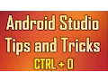 Android Studio Tips and Tricks 7 - CTRL O to Overide Methods