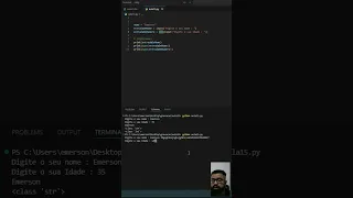 Erro em Python input