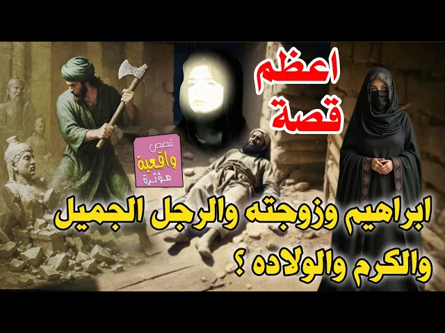 ⁣اعظم قصة تسمعها ؟ النبي ابراهيم وزوجته والرجل الجميل وساعات الرعب والكرم والولاده ؟ القصة الكاملة