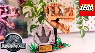 Un Crâne de T-REX en LEGO JURASSIC WORLD Vraiment très Cool! Set 76964 Les Fossiles de Dinosaures