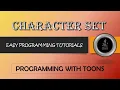 Character Set Programming With Toons ASCII UNICODE Character Sets Java Programming