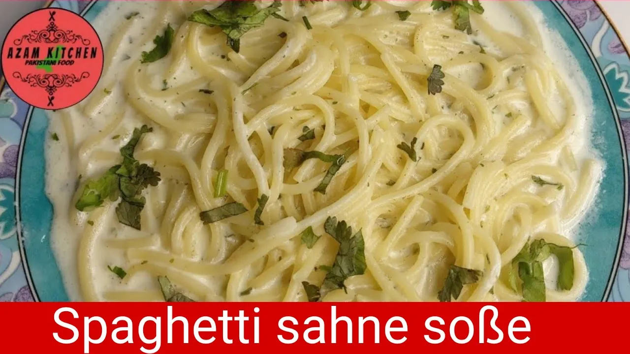 
          
          
          
            
            Spaghetti Sahne  soße  Rezept italien style |  Käse Sahne Soße | Azam Kitchen in Deutsch
          
        . 