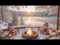 Winter Morning by the Lake Warm Piano Music to Studying Working Unwinding