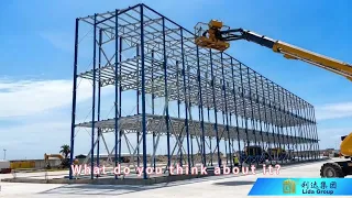 What do you think about this steel structure project? #warehouse #construction #steelstructure
