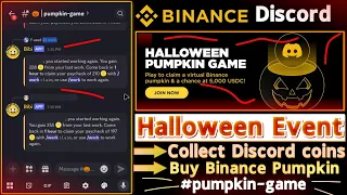 Halloween Pumpkin Game Binance Discord How to Collect Coins