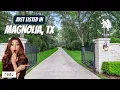 1 74M Magnolia TX Luxury Estate on 10 Acres Indigo Lake Estates Home Tour 9 Car Garage