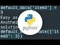 Add a new item to a dictionary in Python