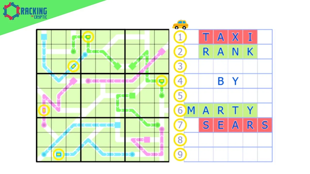 Marty's Taxi Rank Sudoku