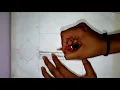 Two point perspective of a cube In Hindi for architecture