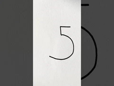Number 5 #art #youtubeshorts #kidstv #ytshorts #diy #kidsart #kidsvideo #kids #shorts #youtube #yt