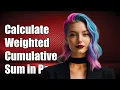 How to Calculate Weighted Cumulative Sum with Pandas GroupBy