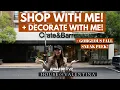 Crate and Barrel Fall shop with us decorate with me