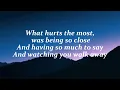 Rascal Flatts, Backstreet Boys - What Hurts The Most OFFICIAL MUSIC Lyrics