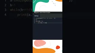 Python While Loop Multiplication Table with User Input