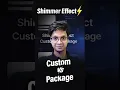 Flutter Shimmer Effect Custom vs Package Best UI Loading Animation
