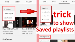 How To Access Saved Playlists YouTube 