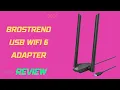 BrosTrend USB WiFi 6 Adapter Long Range USB WiFi Adapter for PC Laptop Desktop Review