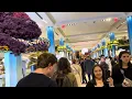 Walking inside Macys flower show