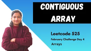 Contiguous Array Leetcode 525 Arrays