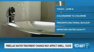 Pinellas County Water Utilities is temporarily switching how it disinfects drinking water