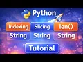 Python String Tricks Indexing Slicing len Explained Simply Hindi