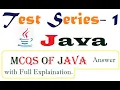 Java Test Series Part 1 Answer Explanation in