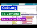 Interactive Card Lesson 14 Puzzle 7 Animation and Games Code org Tutorial