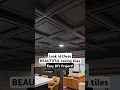 Ceiling tiles were an easy upgrade