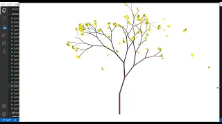 Draw yellow apricot flowers in Python - App Stack
