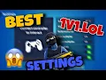 The BEST Settings and BINDS for 1v1 LOL Controller Piece control
