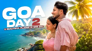 GOA DAY 2 🏝️😍 || 5 Beautiful Places In One Day || Harshhu_Boi