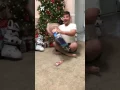 Cat attacks over Christmas gift