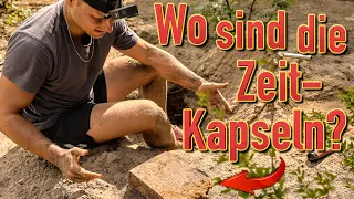 Ich suche VERGRABENE ZEITKAPSELN auf einem SCHULHOF!! (Metalldetektor & Tiefensonde) - Schatzsuche