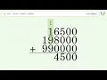 Long Addition Problem 16500 198000 990000 Step-by-Step Solution Tiger Algebra