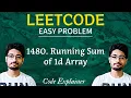 1480 Running Sum of 1d Array LEETCODE EASY