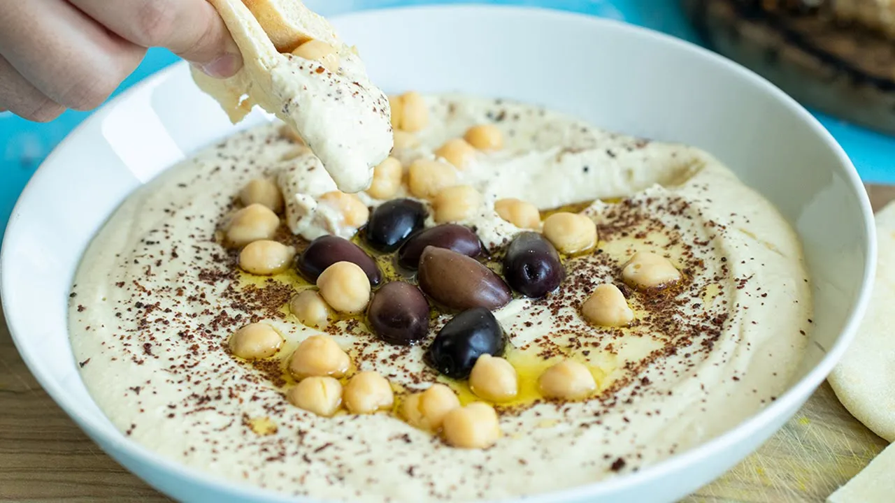 Creamy Greek Style Hummus with Yogurt